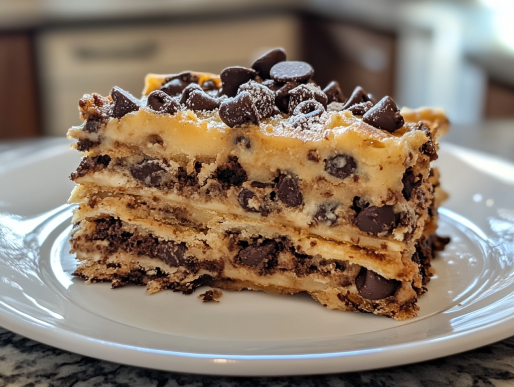 Chocolate Chip Cookie Lasagna