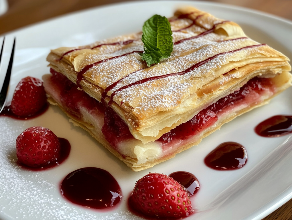 Homemade Strawberry Toaster Strudel