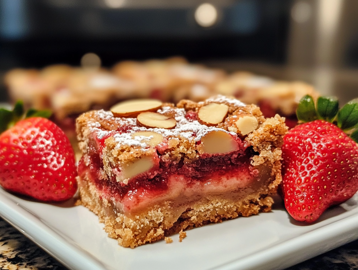 Strawberry Almond Bars Recipe