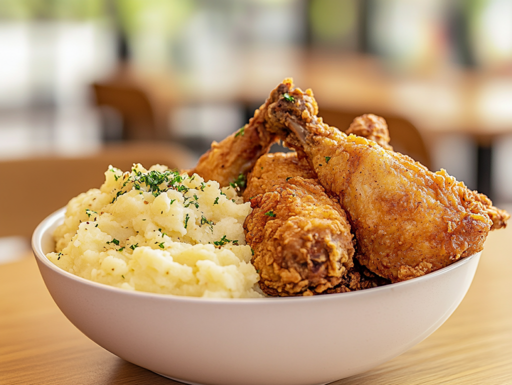 fried Chicken and Mashed Potatoes